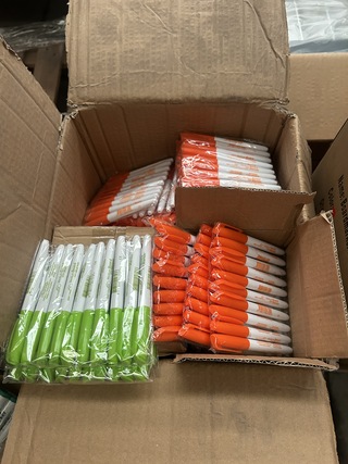 1950x Boardmarker medium round oranje/lime groen Sam Creative