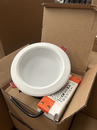 14x Led inbouwspot/down light met led driver 8.5W 4000K Ellipz Lightin