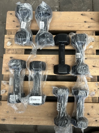 4x Dumbbell set 2x 5kg, 2x 7kg, 2x 7kg, 2x 8kg Active Panther
