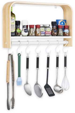 50x Keuken wandplank 60x35x11, naturel