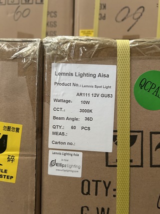 Ca. 120x  Spot light AR111 10W 3000K CRI >90 Lemnis Lighting