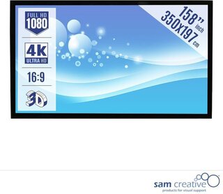 Projectiescherm Cinema 16:9 158″ 350×197 cm Sam Creative, PSHCY350197