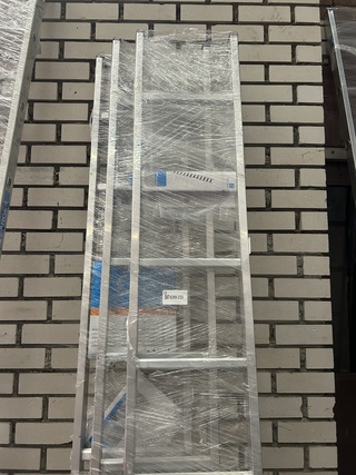 3x Enkele ladder met gefelste sporten 8 sporten Zarges, Alto L 41548