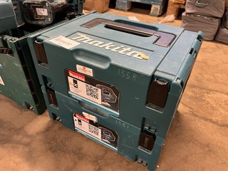 4x Bouwgereedschap in M-box (1x decoupeerzaag, 2x cirkelzaag) Makita,