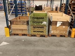 Ca. 12x pallet met randen