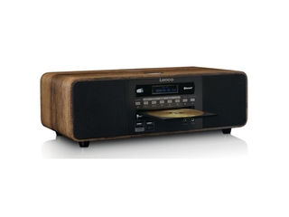 Lenco DAR-051WD Stereo DAB+/ FM Radio CD 2 USB Bluetooth QI Met Afstan
