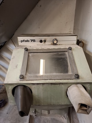 Zandstraalcabine Pfab 75