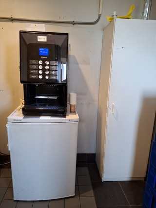 Koffiemachine met koelkast Saeco, Bauknecht