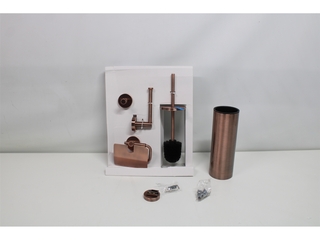 Blue Label Blue Vida Toilet Set Geborsteld Koper