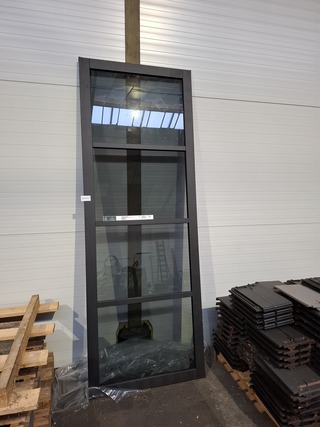 Houten stompe binnendeur WK6308 XL C, ral 9011