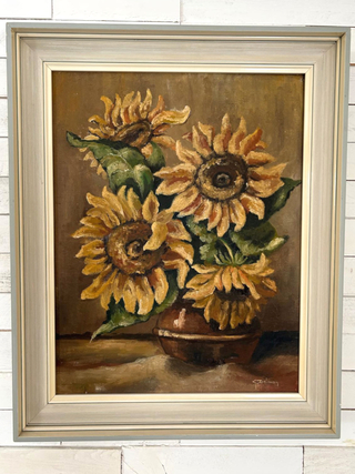 Gerard Dalman – ‘Zonnebloemen op vaas’