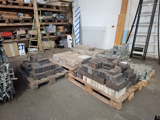 Partij diverse tegels en stenen op 5x pallet
