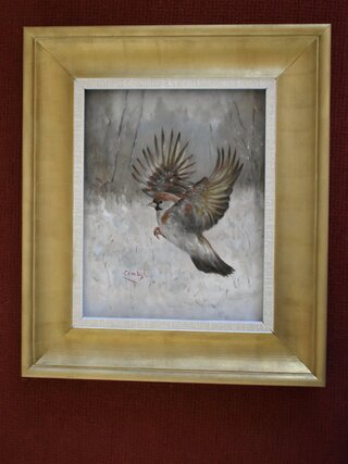 Lodewijk Busing (aka C.H.van Dijk) – “Mus in winterlandschap”