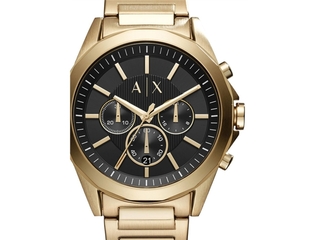 Armani Exchange Mens Chronograph Quartz Watch with Stainless Steel Str