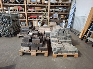 Partij diverse tegels en stenen op 5x pallet