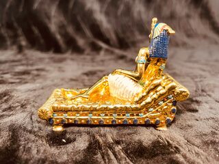 Egyptische Koningin kunstgouden beeld