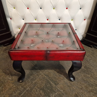 Salontafel Chesterfield, Leeds, rood
