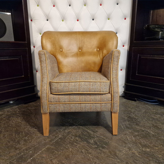 Fauteuil Chesterfield, Elder, bruin