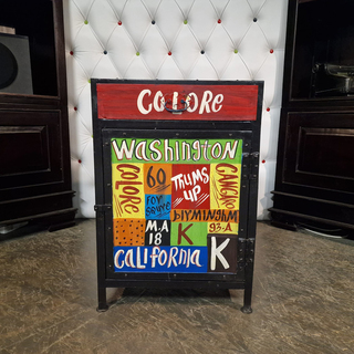 Nachtkastje Chesterfield, Chesterfield, meerkleurig