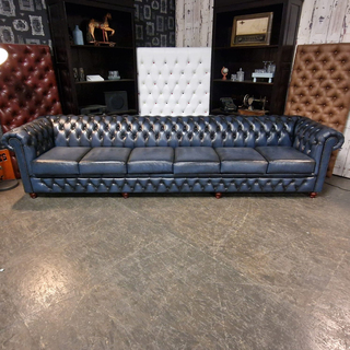 6-Zits Bank Chesterfield, Brighton, blauw