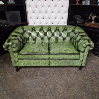 2-Zits Bank Chesterfield, Hampton, groen