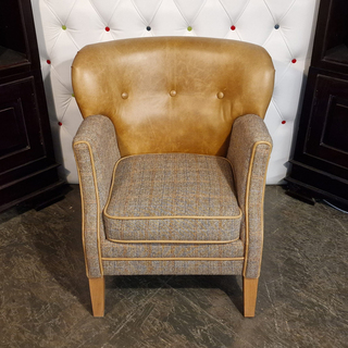 Fauteuil Chesterfield, Elder, bruin