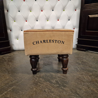 Poef Chesterfield, Charlston, bruin