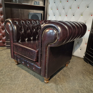 Fauteuil Chesterfield, NAL, rood
