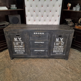 Dressoir Chesterfield, Bronx, grijs