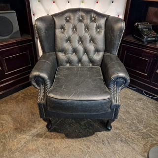 Fauteuil Chesterfield, Lord, zwart