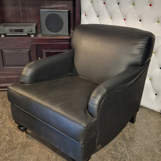 Fauteuil Chesterfield, Bolton, zwart