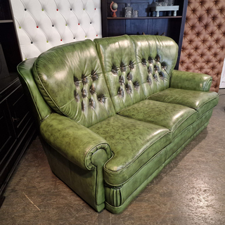 3-Zits Bank Chesterfield, Haeck, groen