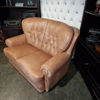 2-Zits Bank Chesterfield, Haeck, roze, bruin