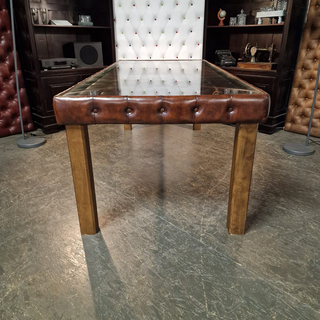 Eetkamertafel Chesterfield, Caleb, bruin