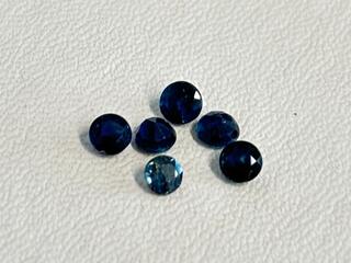 Saffier – Rond geslepen natuurlijke saffieren van 1.03 carat