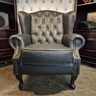 Fauteuil Chesterfield, Lord, zwart
