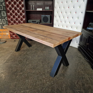 Eetkamertafel Chesterfield, Chesterfield, bruin