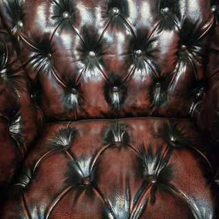 Fauteuil Chesterfield, Medburn, rood