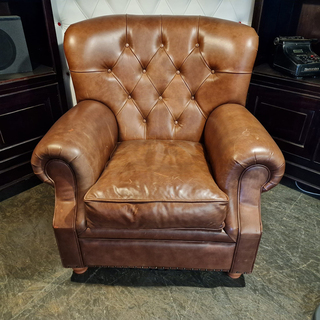 Fauteuil Chesterfield, Derby, bruin