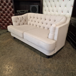 2-Zits Bank Chesterfield, Chesterfield, grijs