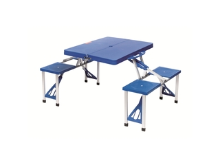 Bo-Camp - Picknicktafel - Basic - Inklapbaar - Blauw