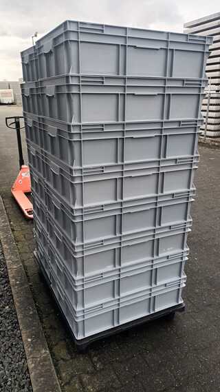 ca.16x Mega Opslagbakken Engels, Grijs / Chroom