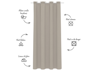 VTwonen kant en klaar Gordijn lichtdoorlatend denim flax (kleurnr. 125