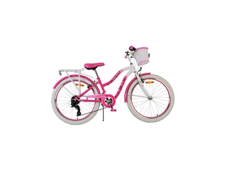 Volare Lovely Kinderfiets  Meisjes  24 inch  Roze  Twee handremmen
