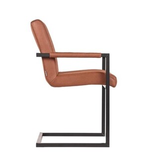 Set van 6 eetkamerstoelen, Label51, Milo, Cognac