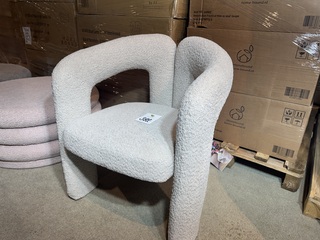 Fauteuil, zand boucle, design