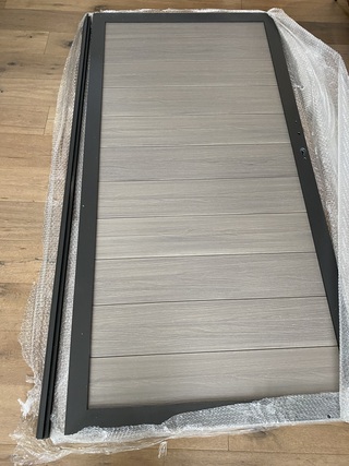 Tuindeur Composiet, Cloudy grey, 2025