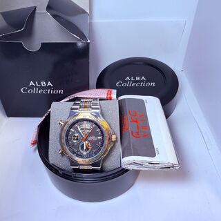 Alba Seiko bullhead dancing hands chronograaf herenhorloge