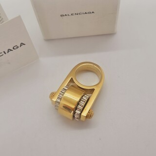 Balenciaga goldplated ring inclusief doos