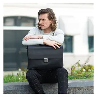 Aktentas, Plevier, Navigator Decca, zwart